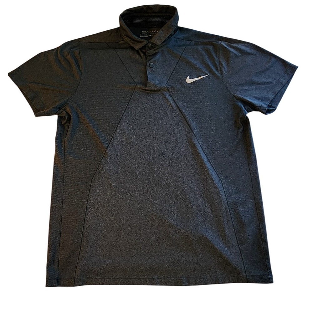 Nike Golf Dri-FIT Modern Fit Gray Polo Shirt Men's Large